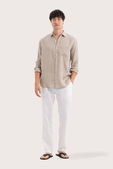 Baron Linen Shirt Grey