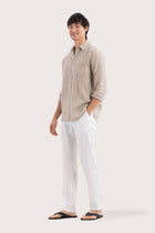 Baron Linen Shirt Grey