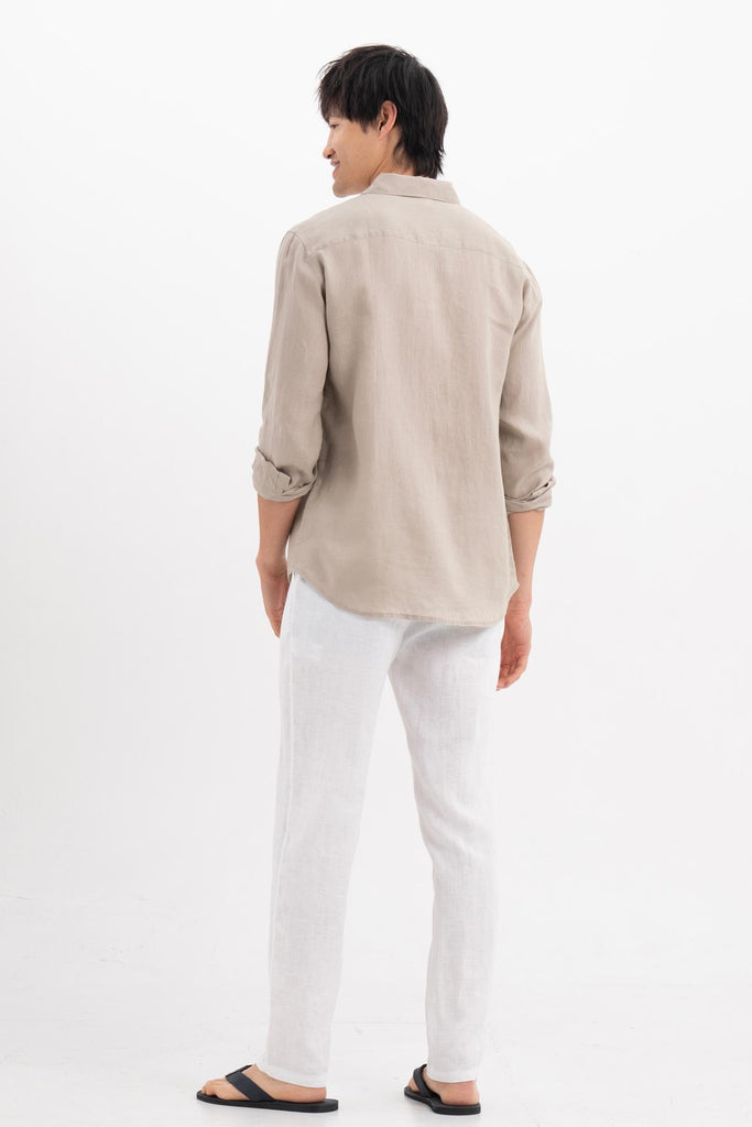 Baron Linen Shirt Grey