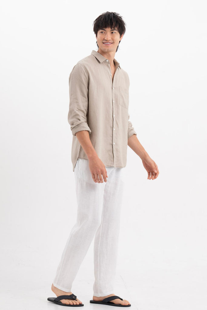 Baron Linen Shirt Grey