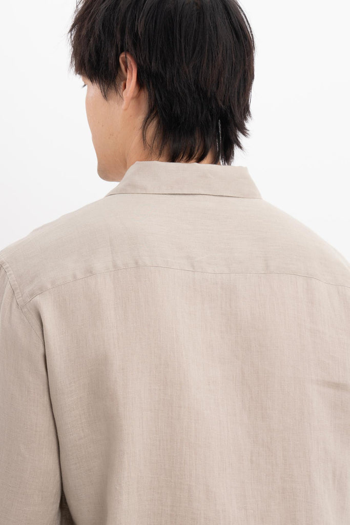 Baron Linen Shirt Grey