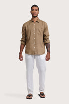 Baron Linen Shirt Khaki