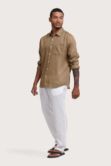 Baron Linen Shirt Khaki