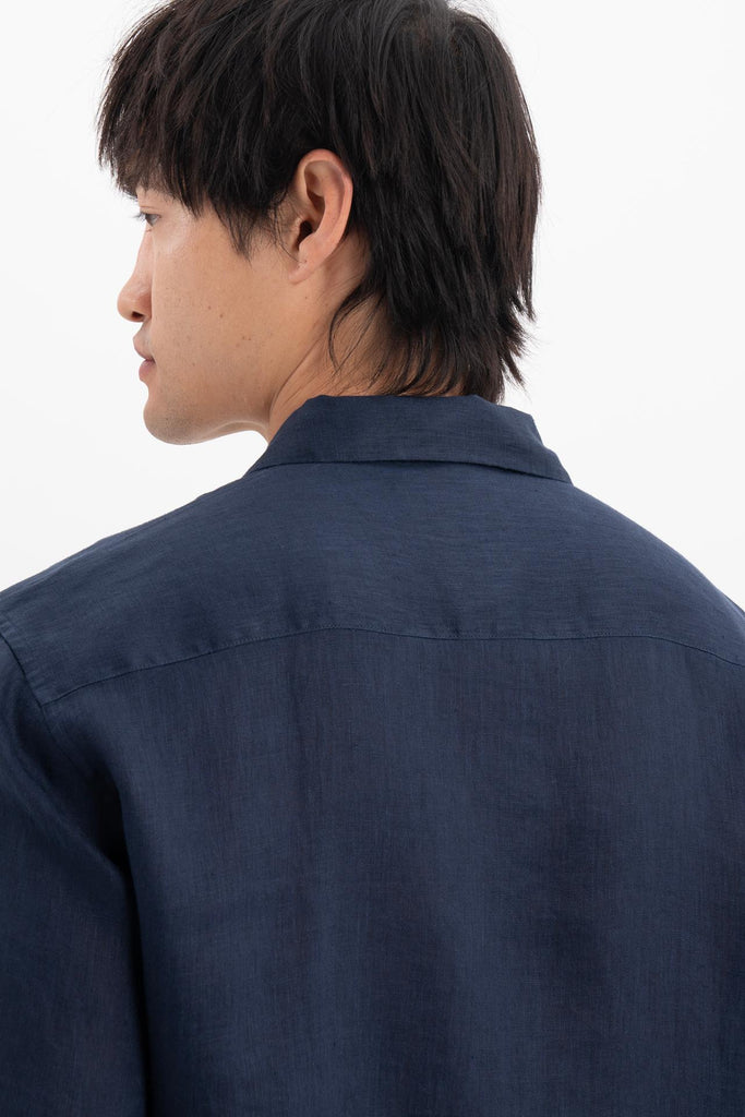 Baron Linen Shirt Navy