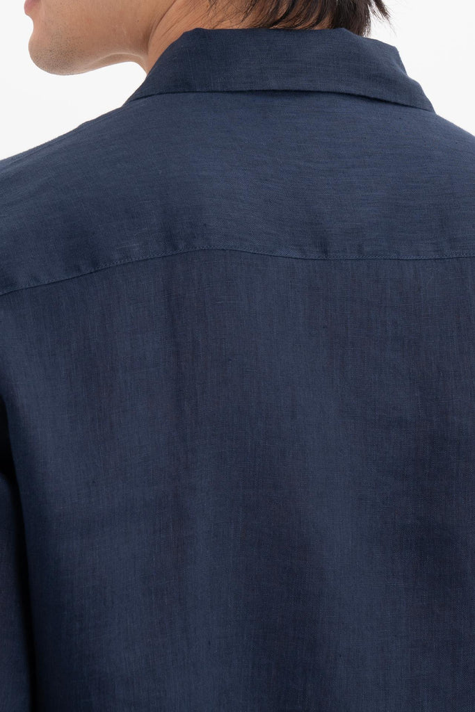 Baron Linen Shirt Navy