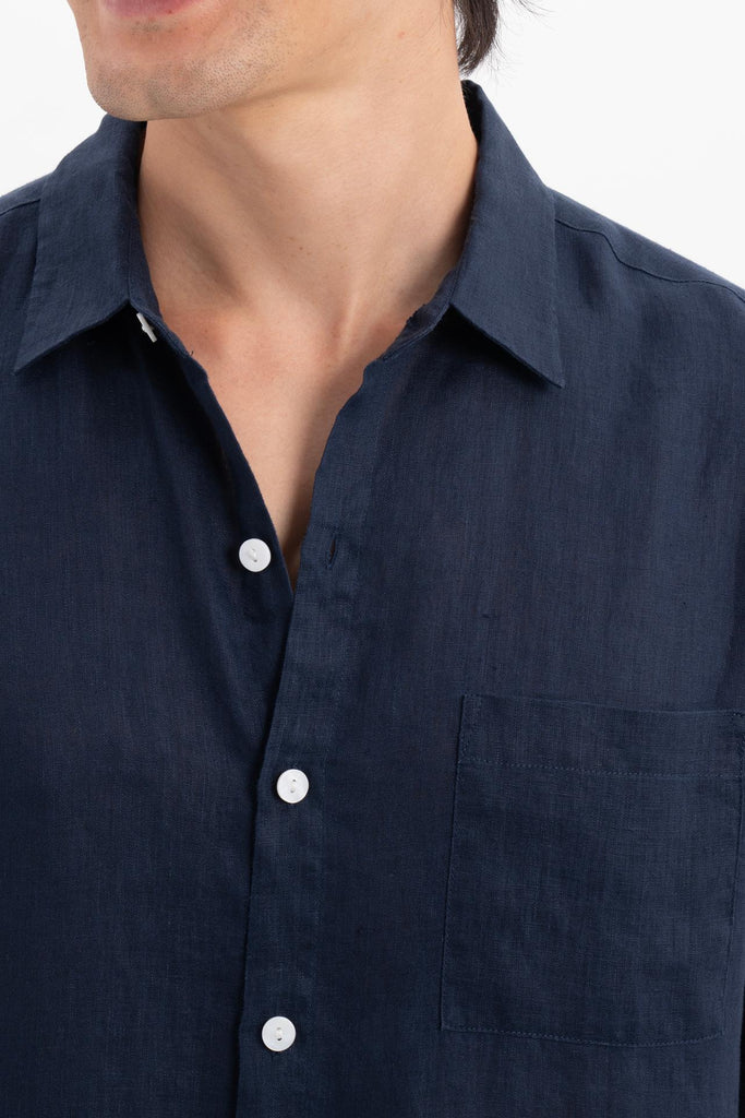 Baron Linen Shirt Navy