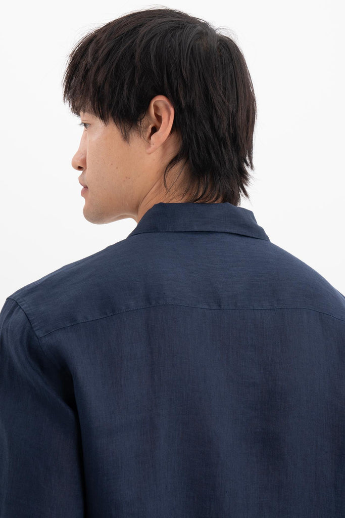 Baron Linen Shirt Navy