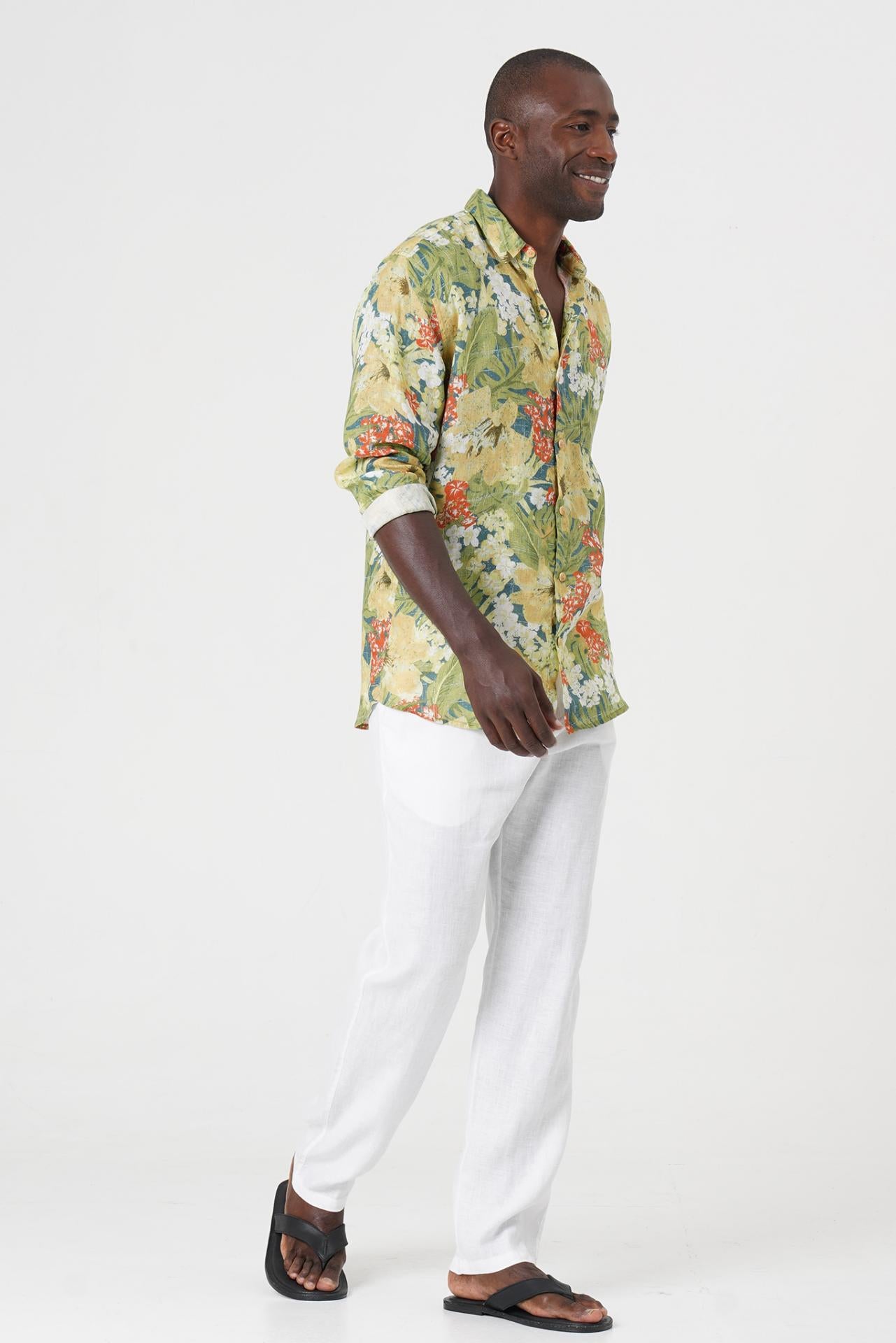 Baron Linen Shirt Tropis