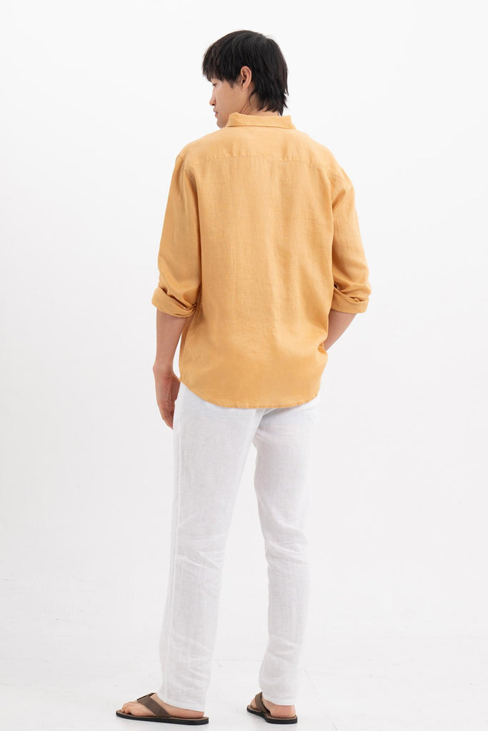 Baron Linen Shirt Yellow