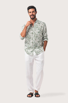 Baron Linen Shirt tropical Fruit