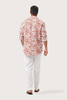 Baron Linen Shirt tropical Fruit
