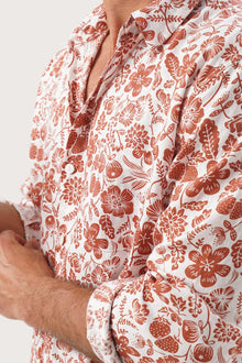 Baron Linen Shirt tropical Fruit