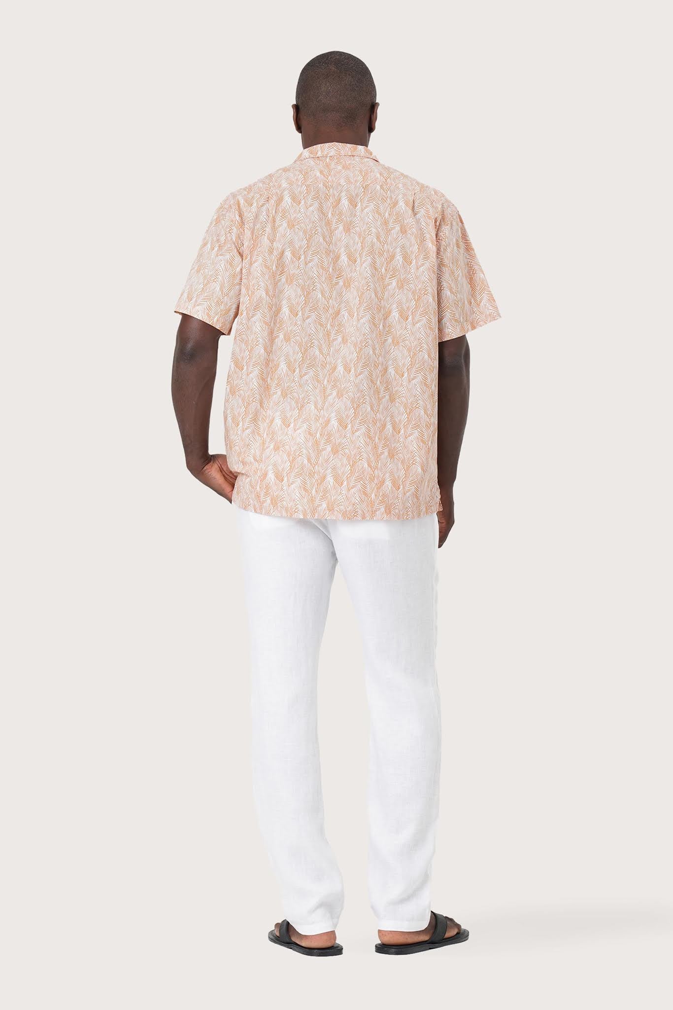 Baronang Cotton Shirt Bamboo Leaves