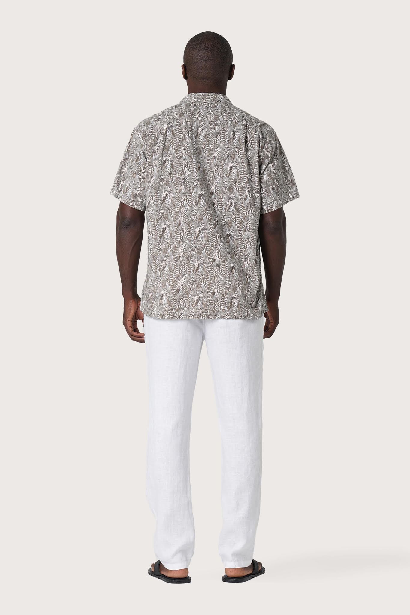 Baronang Cotton Shirt Bamboo Leaves