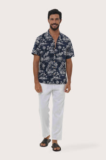 Baronang Cotton Shirt Island Palm