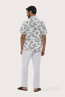 Baronang Cotton Shirt Island Palm
