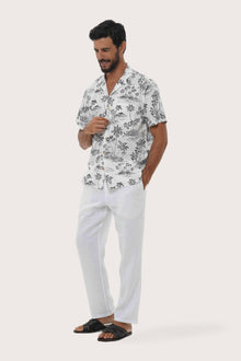 Baronang Cotton Shirt Island Palm