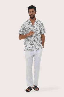 Baronang Cotton Shirt Island Palm