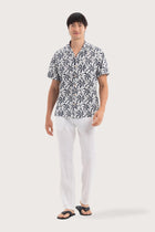 Baronang Cotton Shirt Leaves