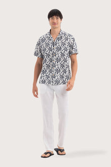 Baronang Cotton Shirt Leaves