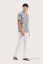 Baronang Cotton Shirt Leaves