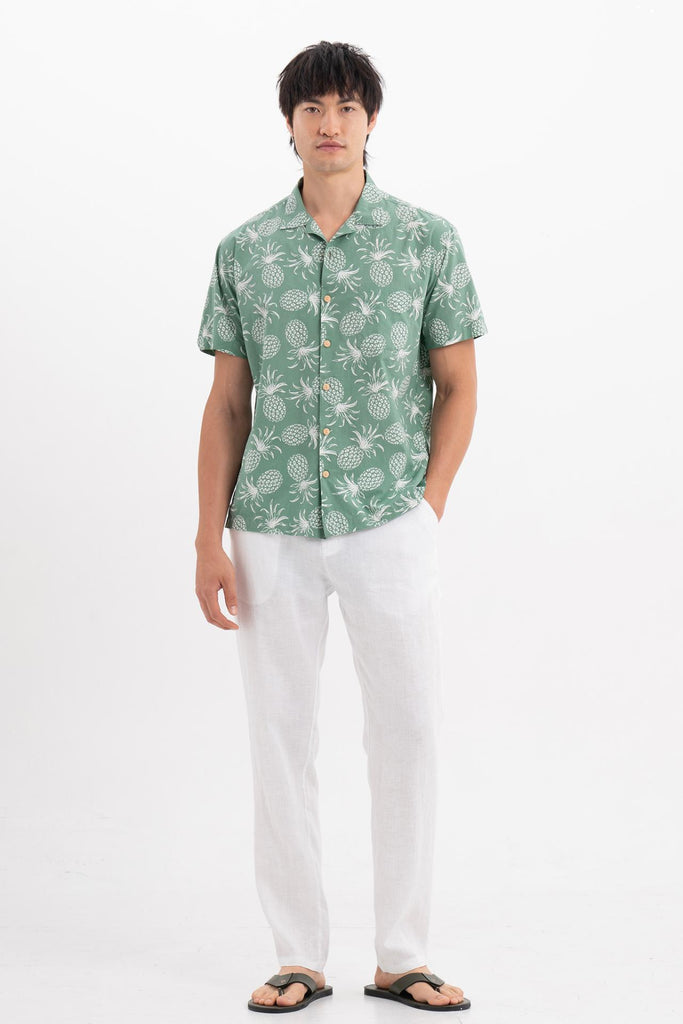 Baronang Cotton Shirt Pineapple