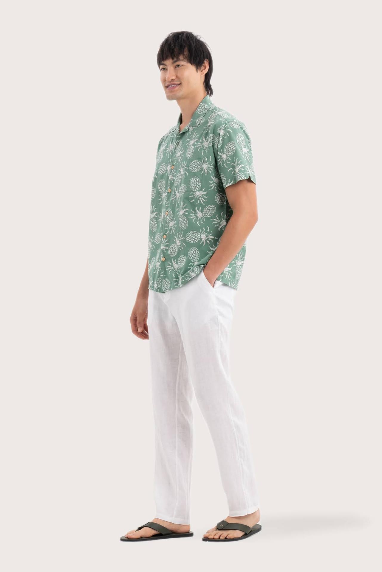 Baronang Cotton Shirt Pineapple