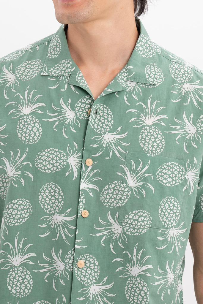 Baronang Cotton Shirt Pineapple