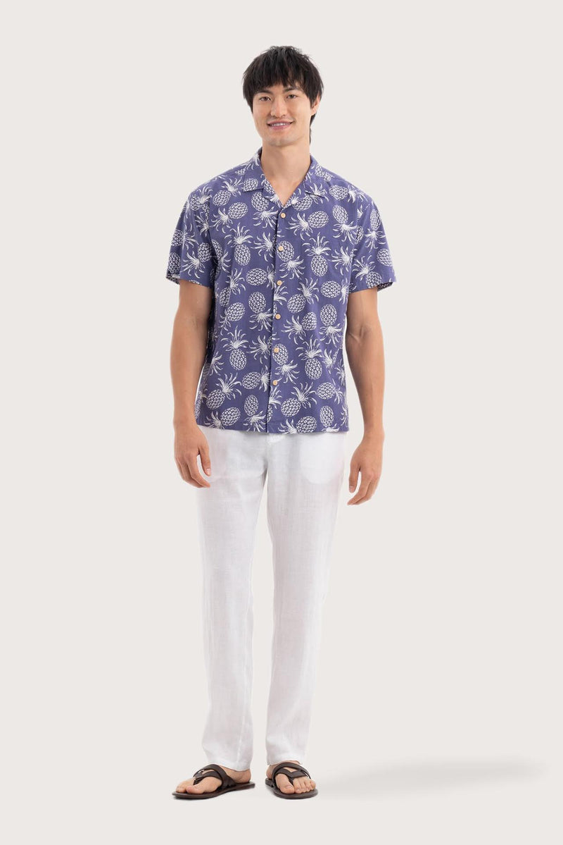 Baronang Cotton Shirt Pineapple