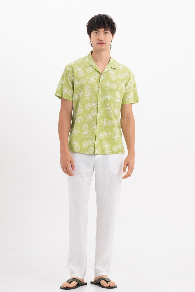 Baronang Cotton Shirt Pineapple