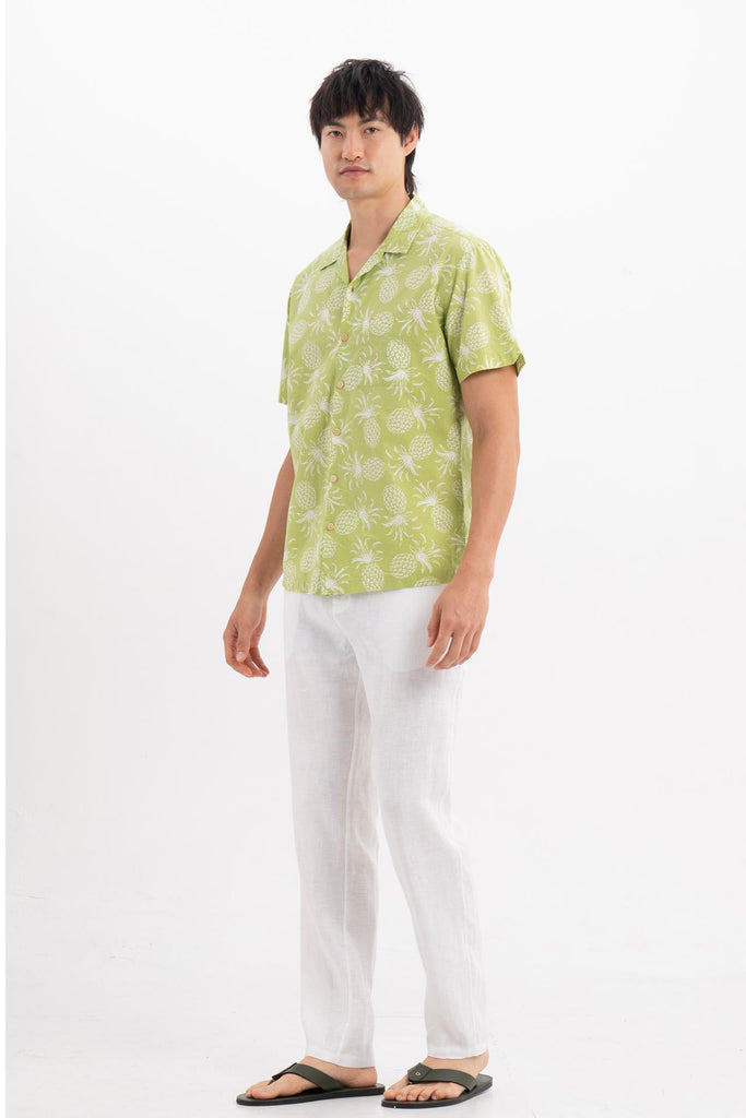 Baronang Cotton Shirt Pineapple