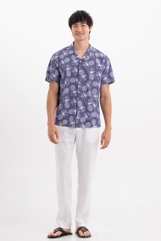 Baronang Cotton Shirt Pineapple