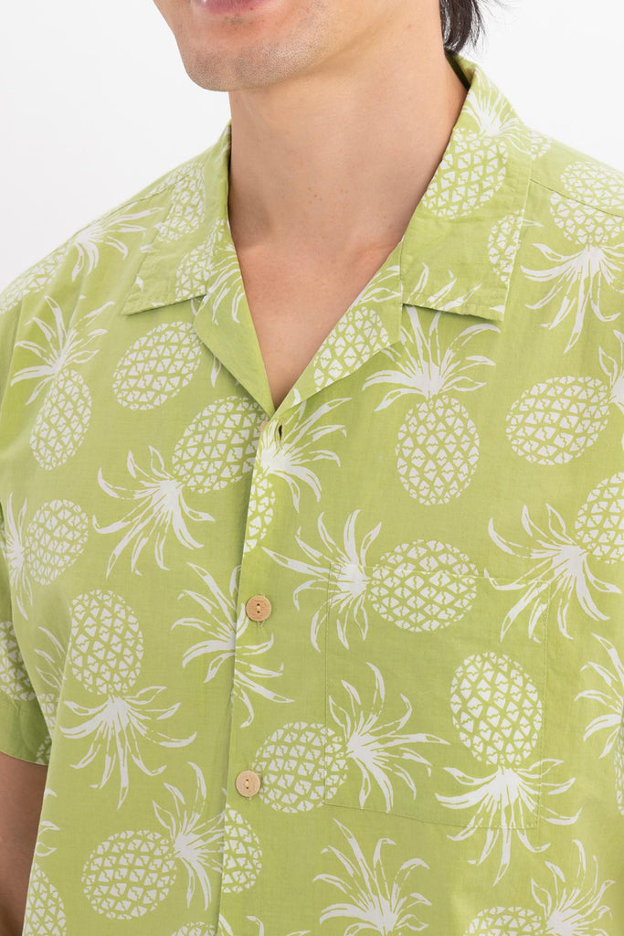 Baronang Cotton Shirt Pineapple