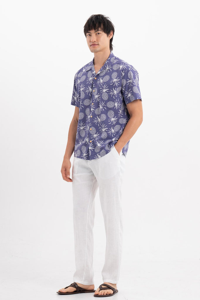 Baronang Cotton Shirt Pineapple