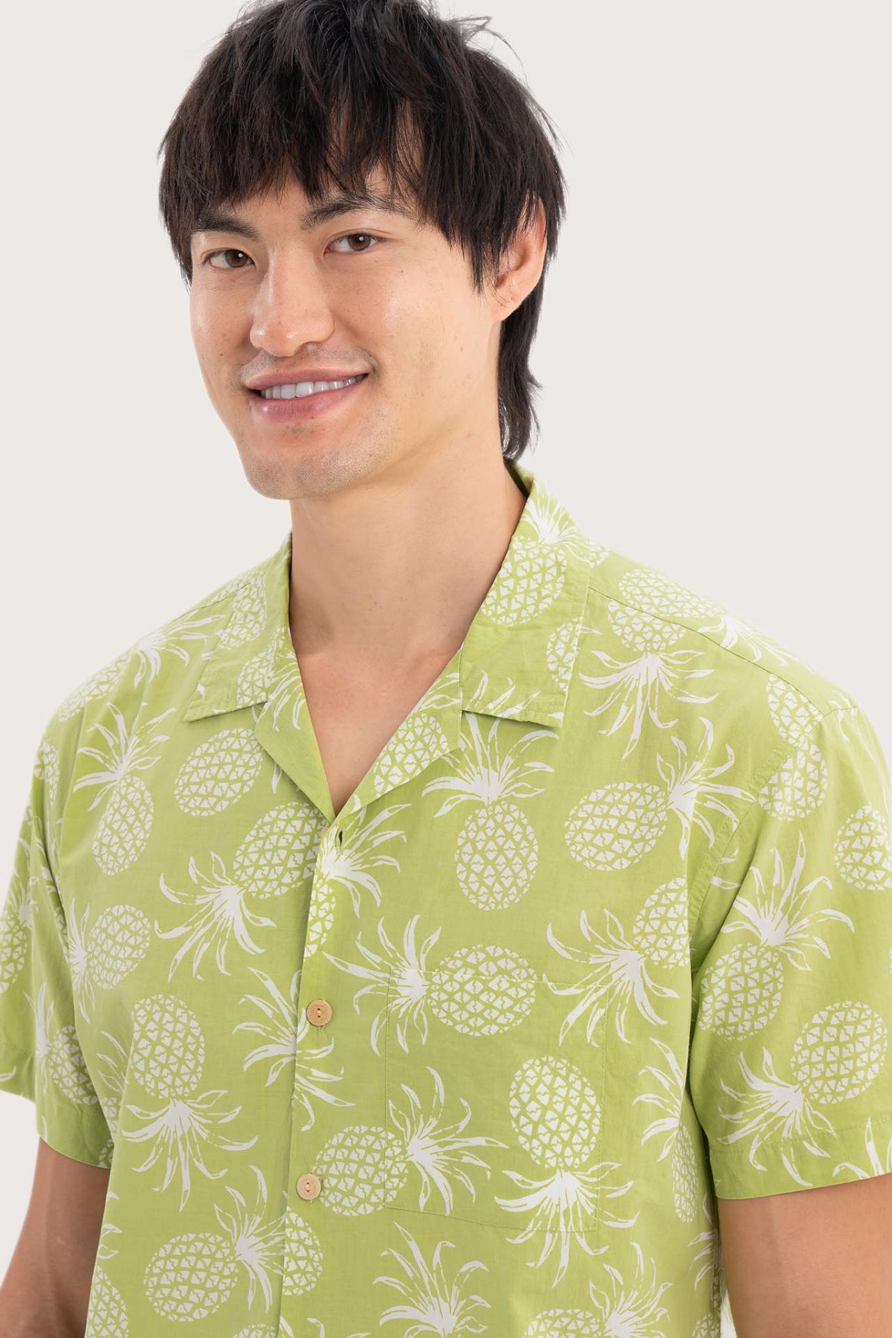Baronang Cotton Shirt Pineapple