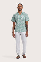 Baronang Cotton Shirt Veg and Crab Green