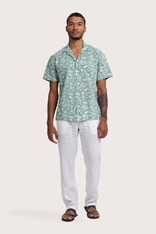 Baronang Cotton Shirt Veg and Crab Green
