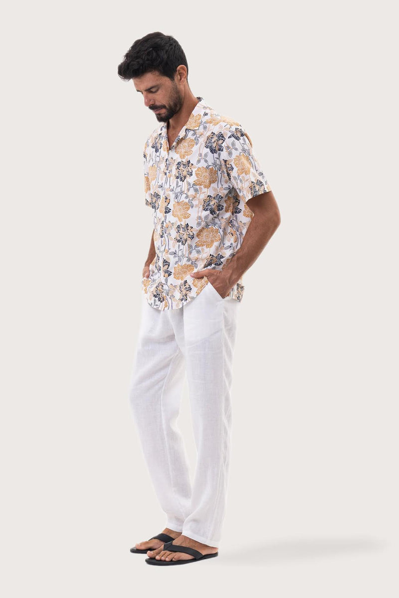 Baronang Shirt Yellow and Navy