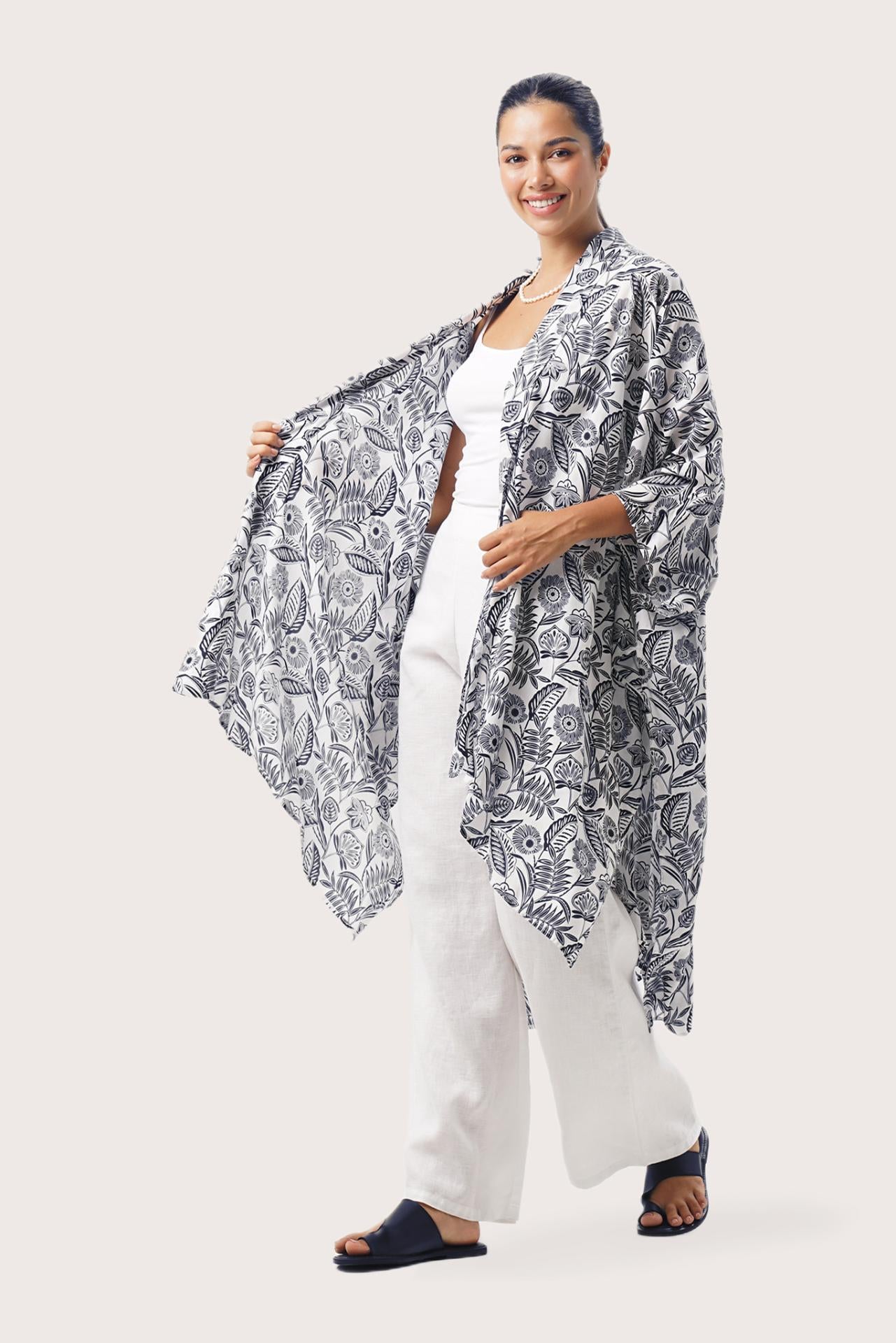 Borneo Outerwear Jungle Tropical Navy