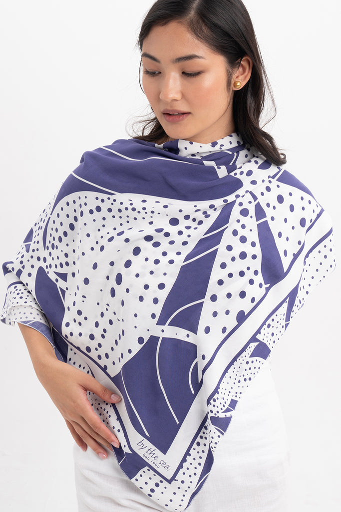 Calinda Sarong Flower Dots Purple