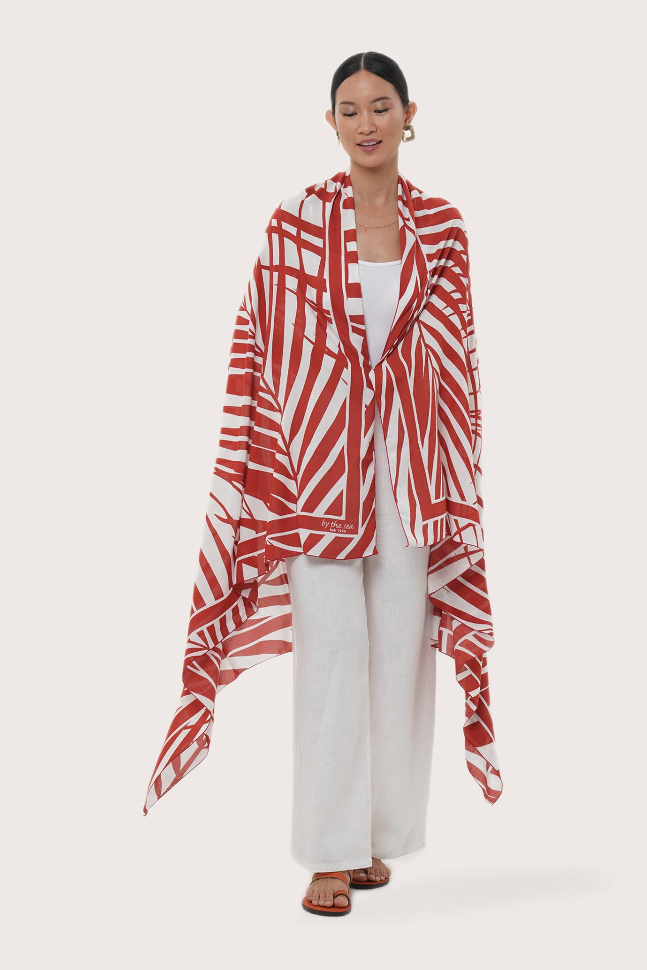 Calinda Sarong Spring Palm Red