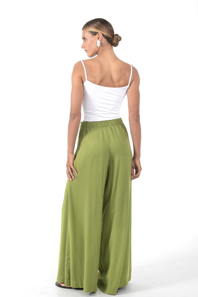 Callie Palazzo Pants Green