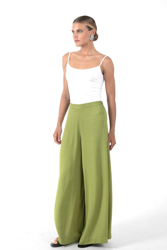 Callie Palazzo Pants Green