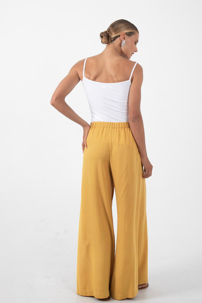 Callie Palazzo Pants Yellow