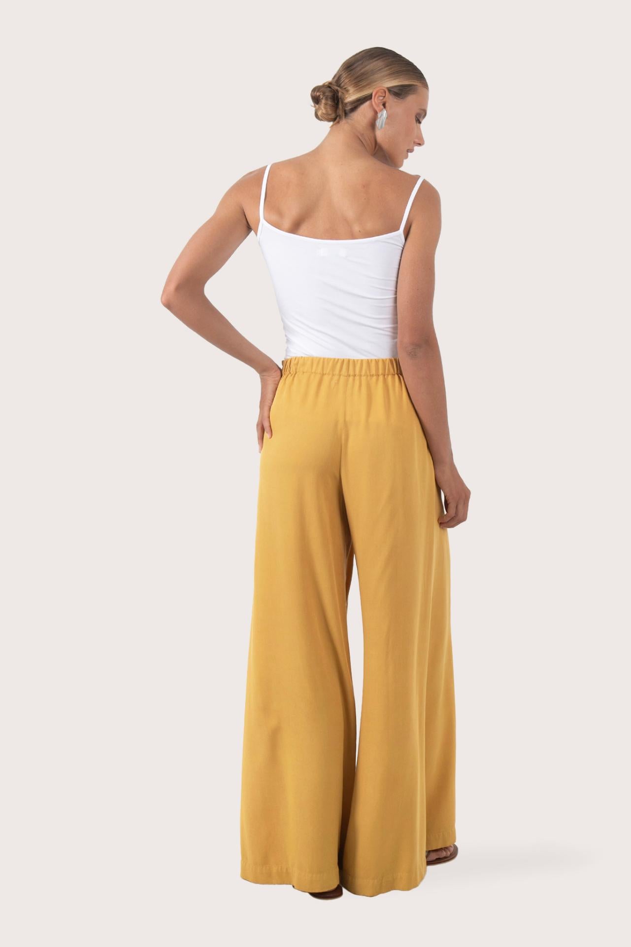 Callie Palazzo Pants Yellow