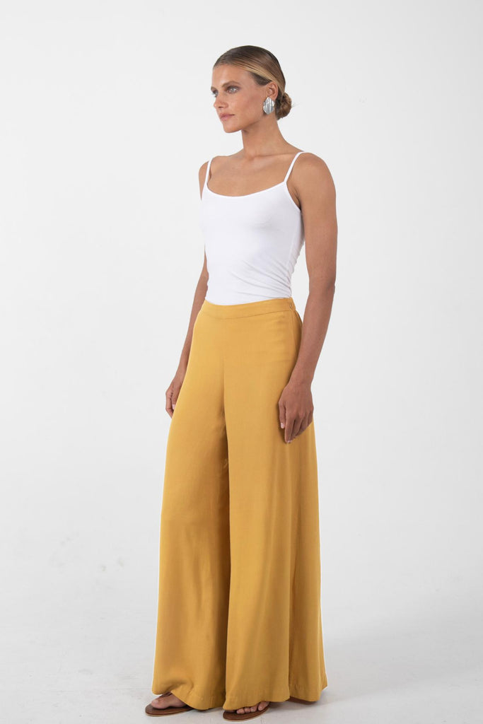 Callie Palazzo Pants Yellow