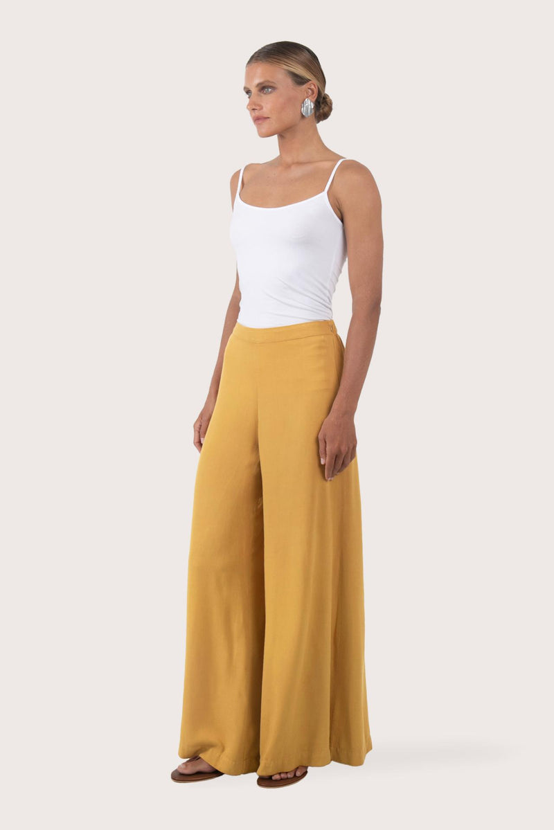 Callie Palazzo Pants Yellow