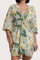 Canna Short Kaftan Pasley