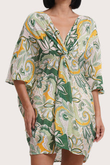 Canna Short Kaftan Pasley