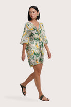 Canna Short Kaftan Pasley